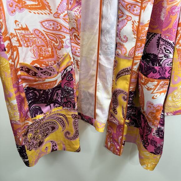 Eloquii New Patchwork Print Kimono Cardigan Robe Size 26/28 Colorful Boho Artsy - Picture 6 of 16